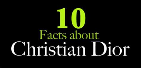 10 facts about christian dior.